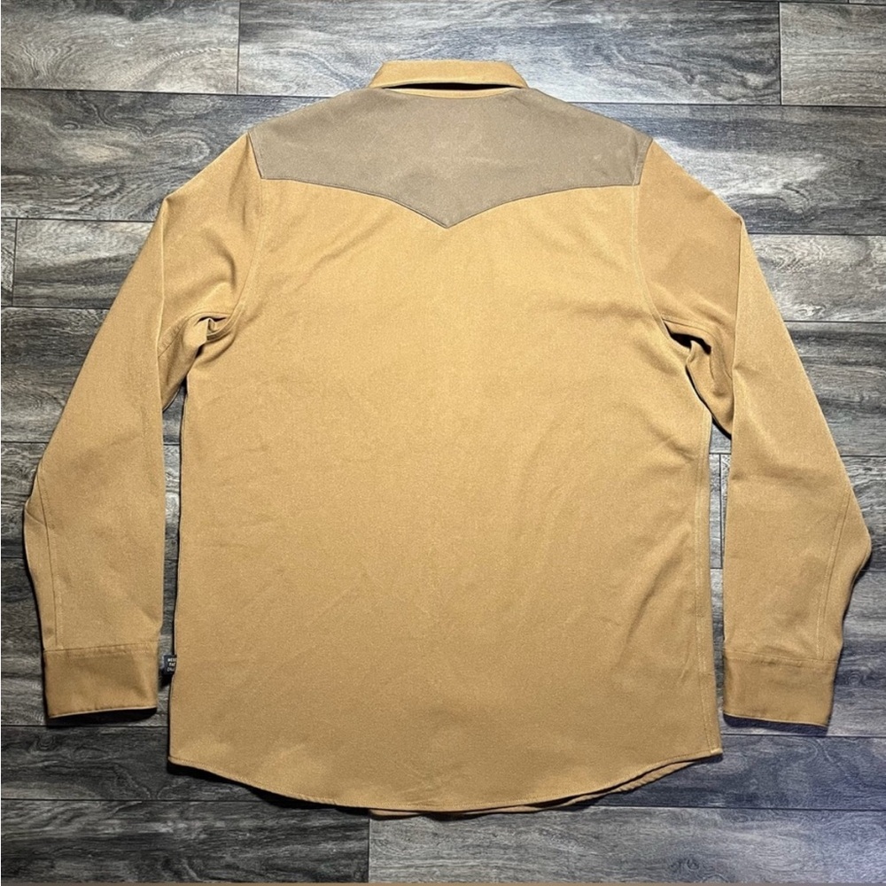 Howler Brothers Two-Tone Tan and Brown Western Shirt - Picture 2 of 4